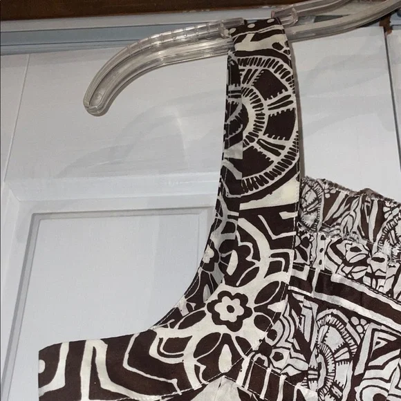 Tommy Hilfiger Brown Geometric Print Blouse - Picture 9 of 9